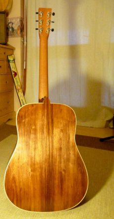 Guitare Dreadnought Tradition de dos Guitare Otge Palissandre